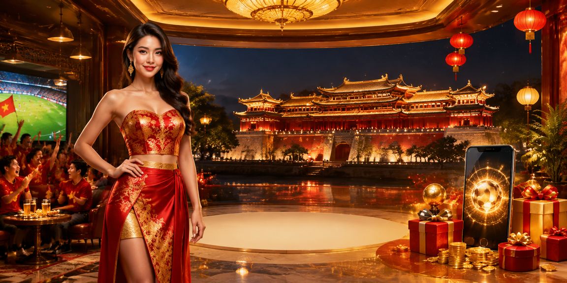 Người chơi đăng ký tài khoản và nhận thưởng tại chợ đêm Huế với không khí sôi động về đêm